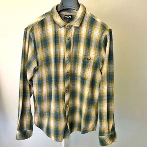 Billabong Plaid Shirt Colorful Plaid Pattern Streetwear Button Down Shirt. Small